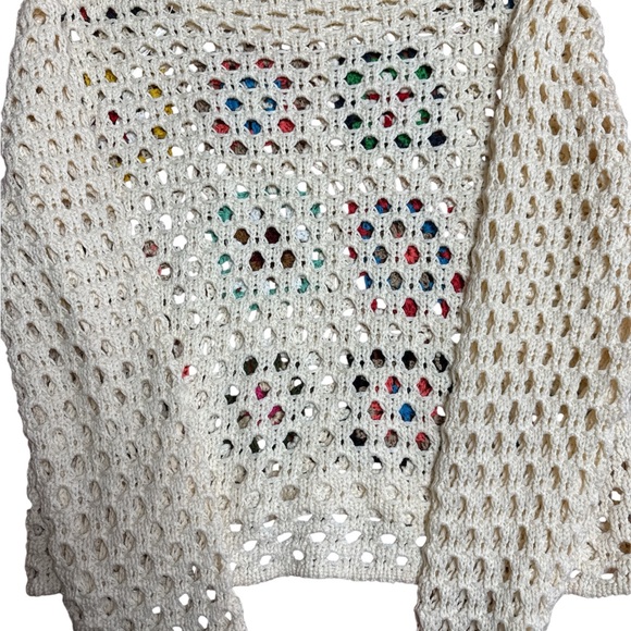 Colorful Crochet Patterned Sweater - Picture 3 of 3